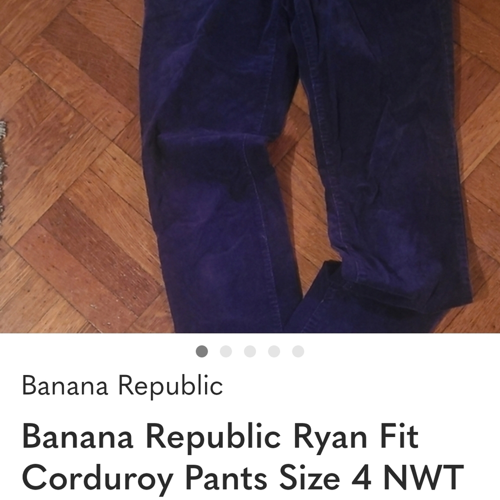 Banana Republic Women's Boot Cut Pants - Deep Blue Purple RYAN FIT SIZE 4 NWOT - Picture 8 of 9